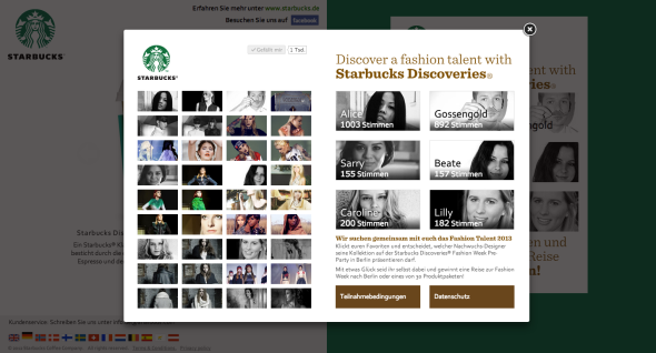 Starbucks Fashion Talent 2013 - Vote for Alice!